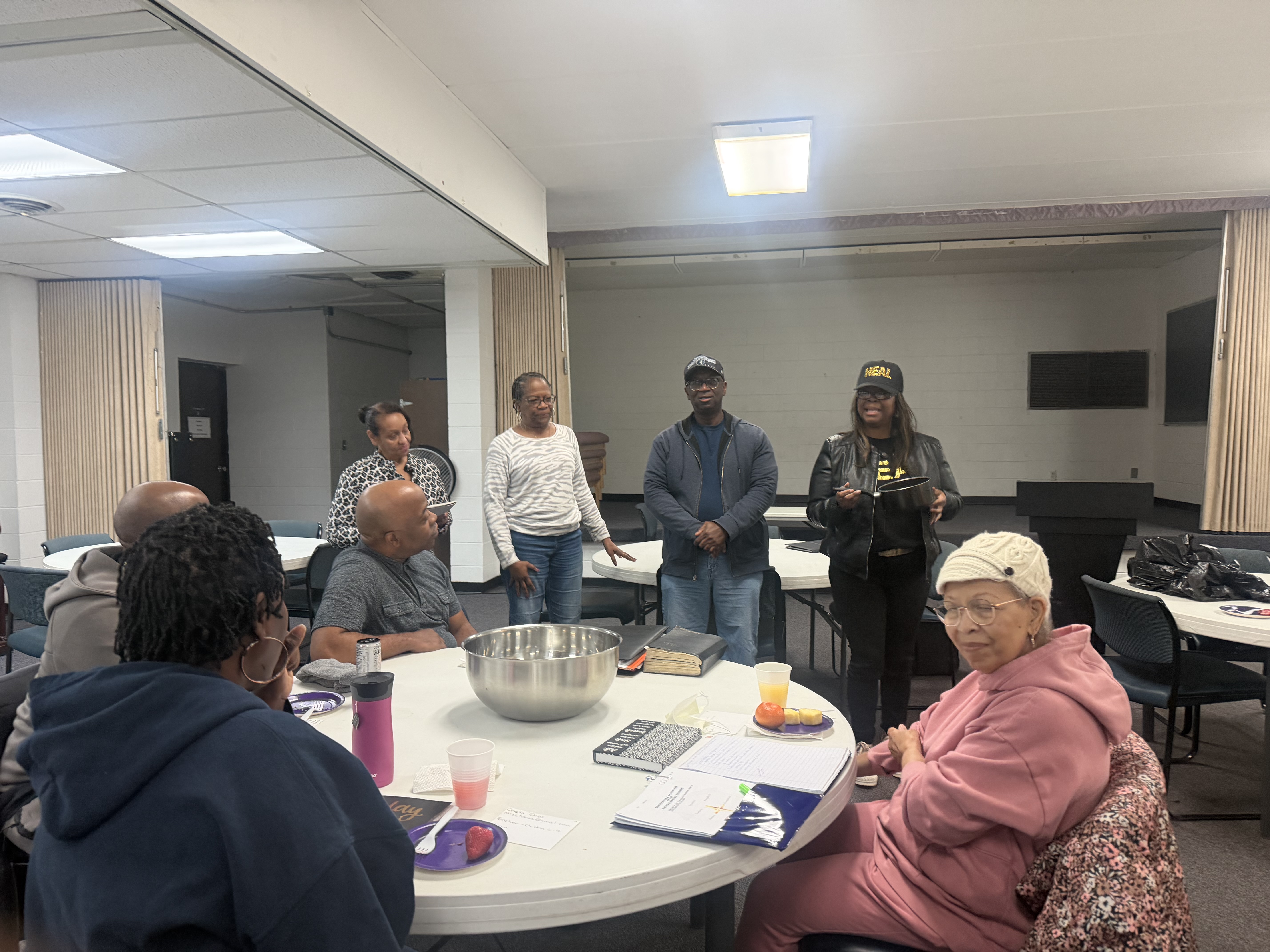 Dr. Peggy Pugh training at church